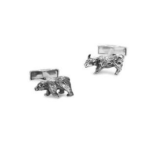 Ox & Bull Trading Co. Bear & Bull Cufflinks